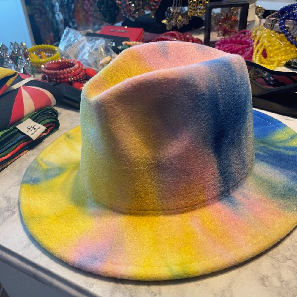 Sassy Jones YELLOW TIE DYE Avanti Fedora
